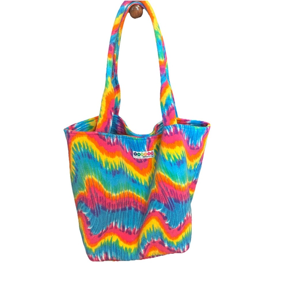 Tie Dye Overnight Tote Bag Travel Weekend School Vtg beeposh By Melissa & Doug